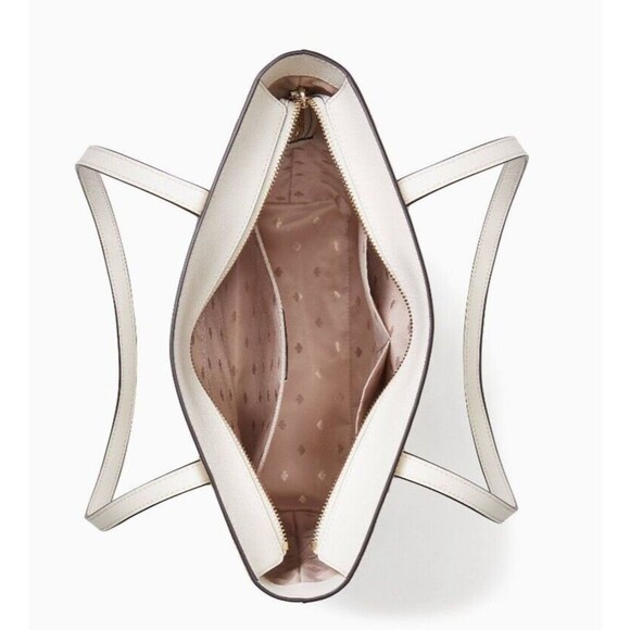 New Kate Spade Daily Saffiano Tote Parchment - Picture 3 of 4